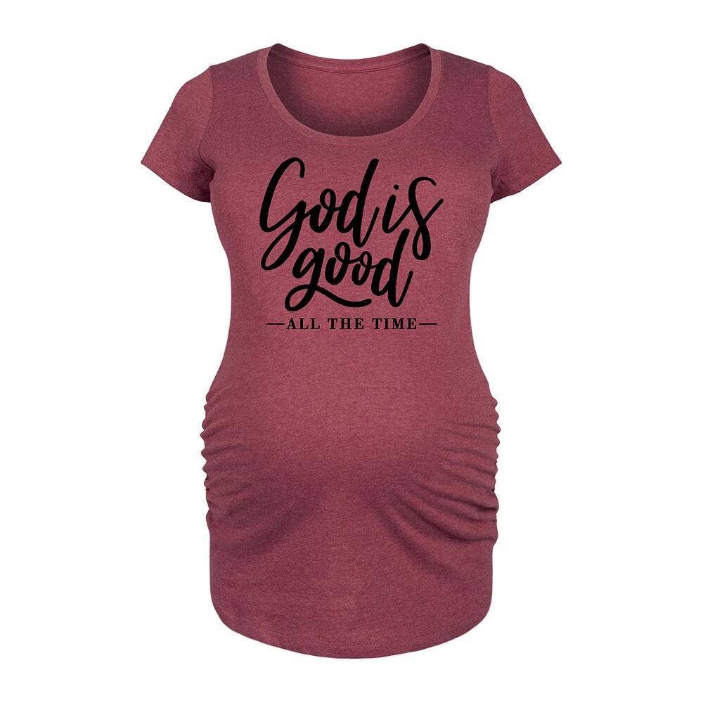 Футболка с рисунком Maternity God Is Good All Time Licensed Character, красный
Футболка с рисунком Maternity God Is Good All Time Licensed Character, красный
