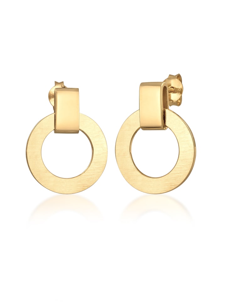 Elli Серьги в форме круга из серебра 925 пробы с золотым покрытием
Elli Серьги в форме круга из серебра 925 пробы с золотым покрытием