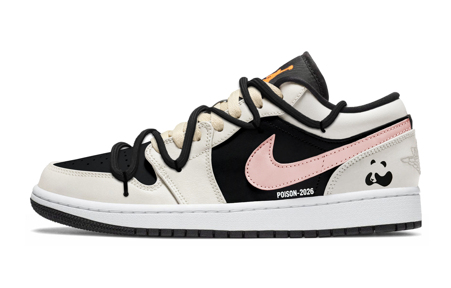 Jordan Детские баскетбольные кроссовки Air 1 Panda из натуральной коровьей кожи, классические и универсальные, низкие, черные, белые и розовые
Jordan Детские баскетбольные кроссовки Air 1 Panda из натуральной коровьей кожи, классические и универсальные, низкие, черные, белые и розовые