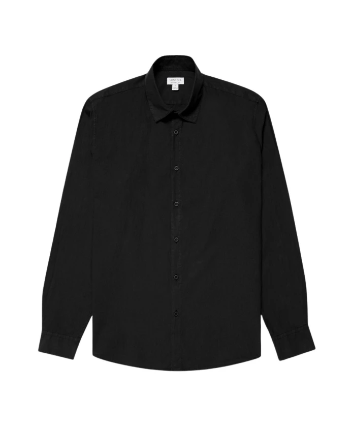 Легкая рубашка из поплина Sunspel, черный
Легкая рубашка из поплина Sunspel, черный