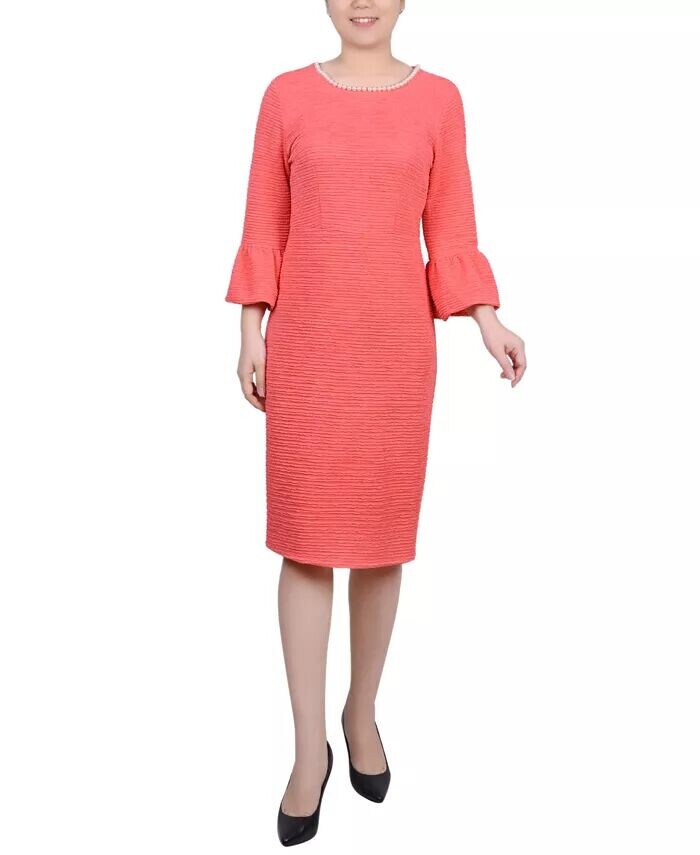Миниатюрное платье длиной 3/4 с отделкой искусственным жемчугом NY Collection, оранжевый
Миниатюрное платье длиной 3/4 с отделкой искусственным жемчугом NY Collection, оранжевый