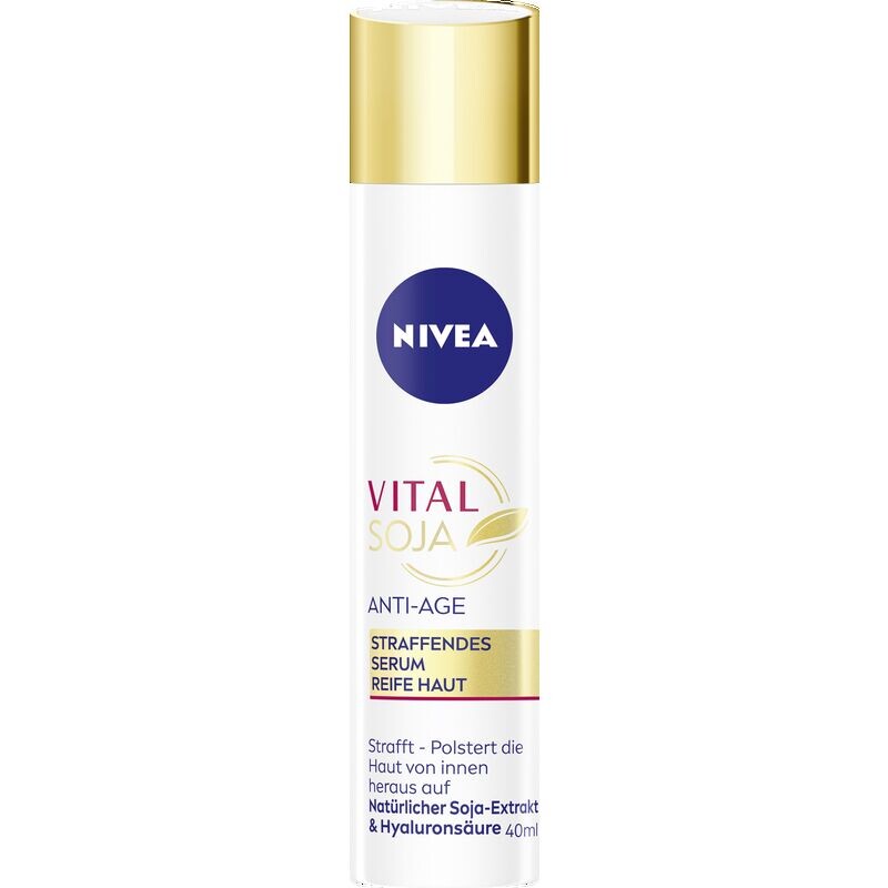 Vital Soy Антивозрастная укрепляющая сыворотка NIVEA, 40 ml
Vital Soy Антивозрастная укрепляющая сыворотка NIVEA, 40 ml