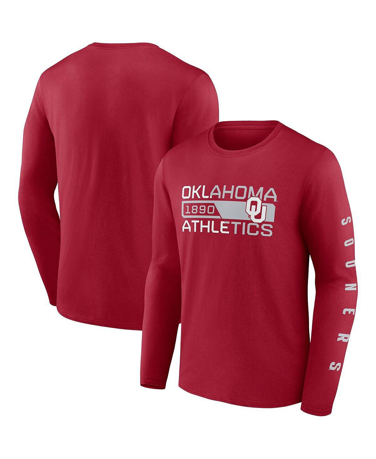 Мужская футболка с длинным рукавом crimson oklahoma sooners broad jump 2-hit Fanatics
Мужская футболка с длинным рукавом crimson oklahoma sooners broad jump 2-hit Fanatics