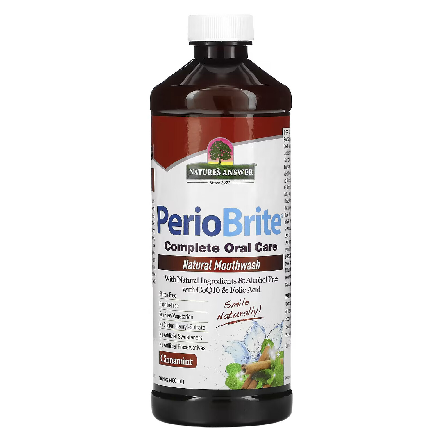 Nature's Answer, PerioBrite, натуральный ополаскиватель для полости рта, корица и мята, 480 мл (16 жидк. унций)
Nature's Answer, PerioBrite, натуральный ополаскиватель для полости рта, корица и мята, 480 мл (16 жидк. унций)