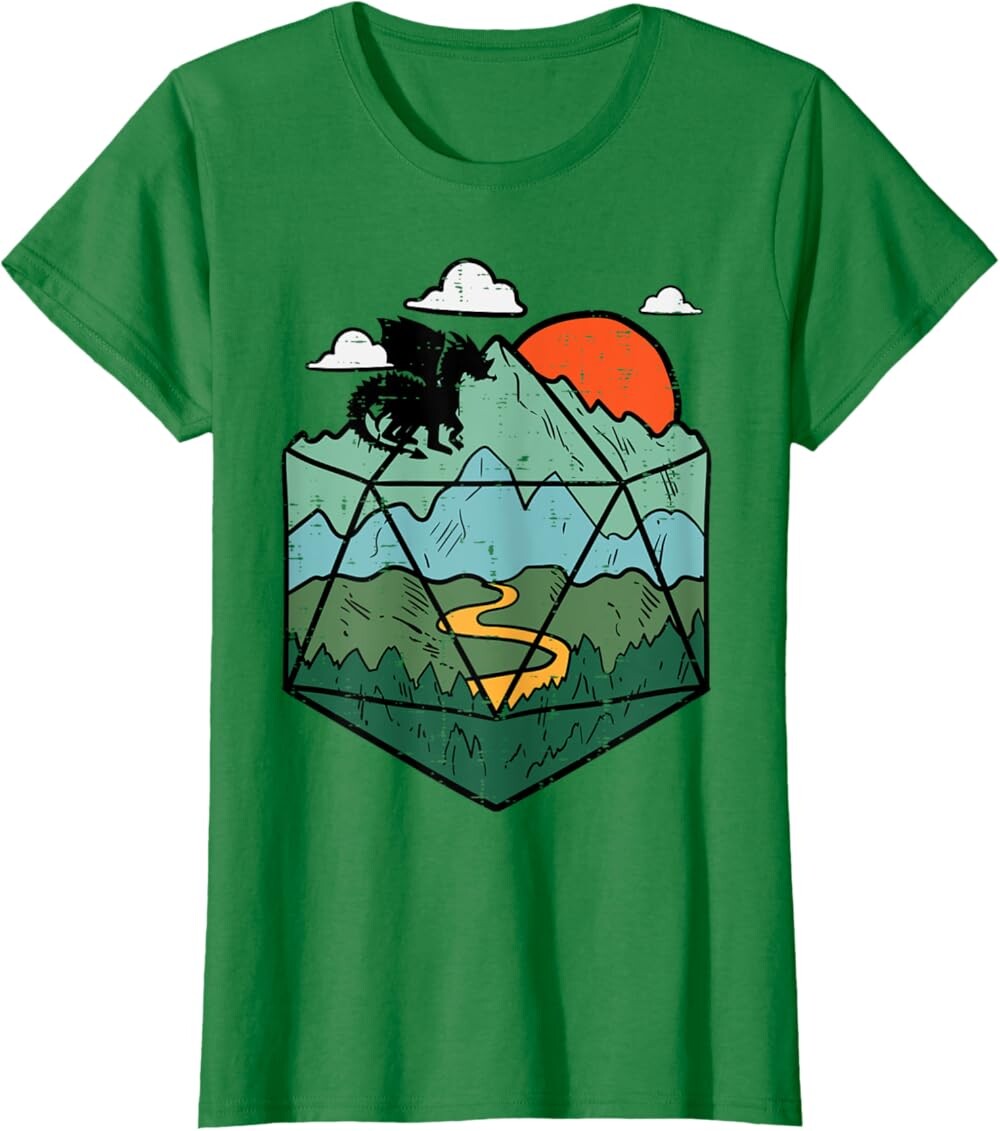 Женская футболка RPG Mountain Gamer, темно-зеленый
Женская футболка RPG Mountain Gamer, темно-зеленый