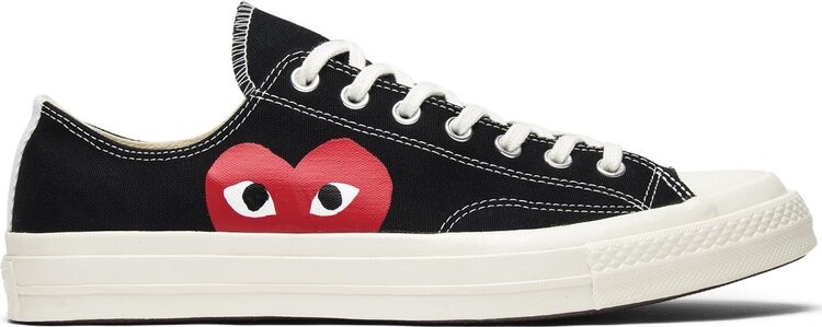 Кроссовки Converse Comme des Garçons Play x Chuck 70 Low Black White, черный 
Кроссовки Converse Comme des Garçons Play x Chuck 70 Low Black White, черный