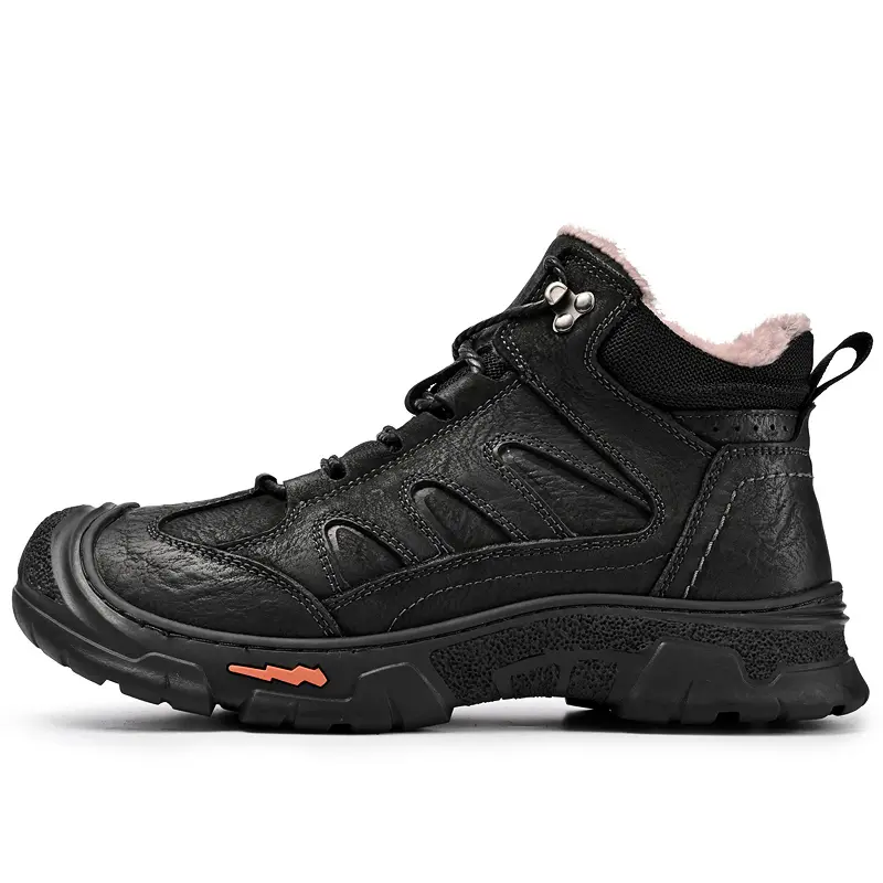 Kangaroo head Утепленные короткие зимние ботинки унисекс с черной флисовой подкладкой, цвет Black Fleece-Lined 
Kangaroo head Утепленные короткие зимние ботинки унисекс с черной флисовой подкладкой, цвет Black Fleece-Lined