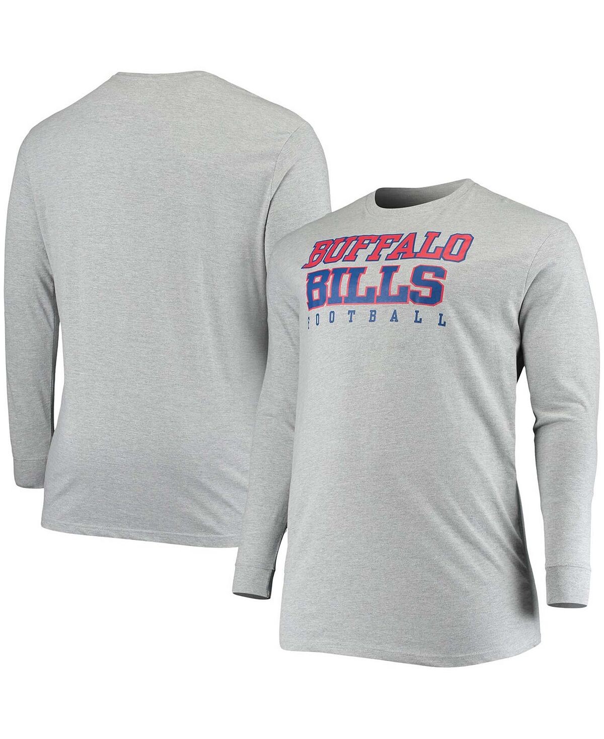 Мужская футболка с длинным рукавом big and tall heathered grey buffalo bills practice Fanatics, мульти
Мужская футболка с длинным рукавом big and tall heathered grey buffalo bills practice Fanatics, мульти