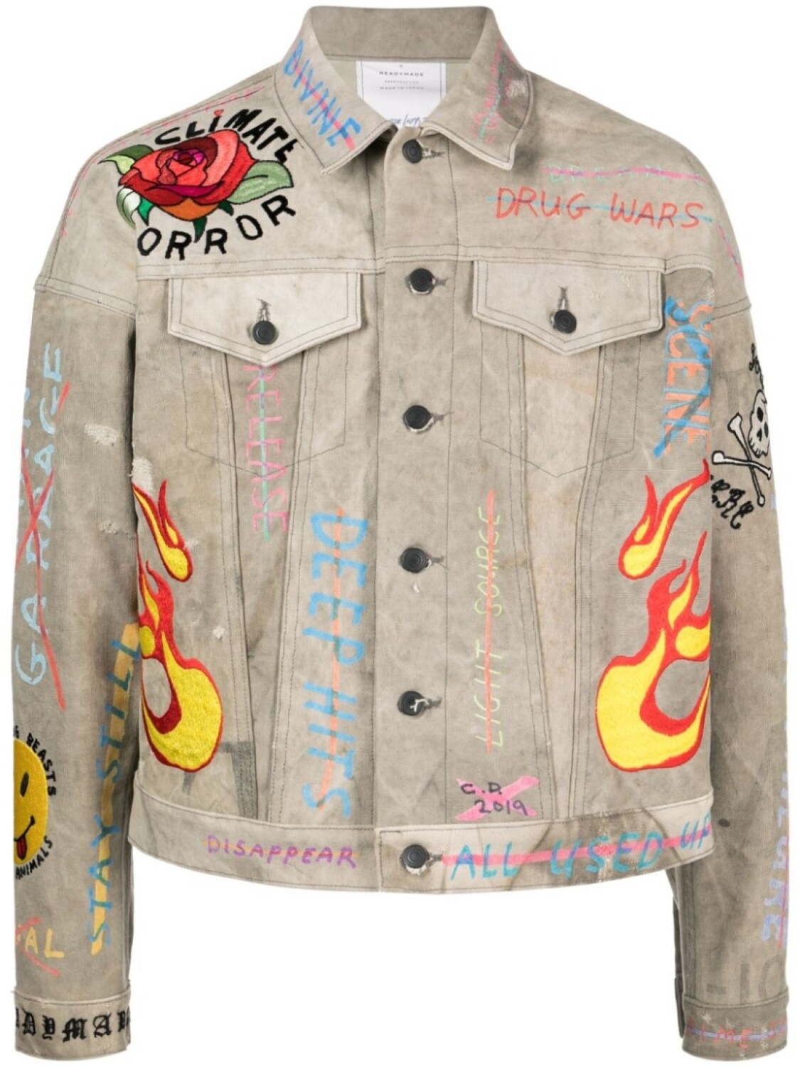 Readymade куртка с графичным принтом, нейтральный цвет
Readymade куртка с графичным принтом, нейтральный цвет