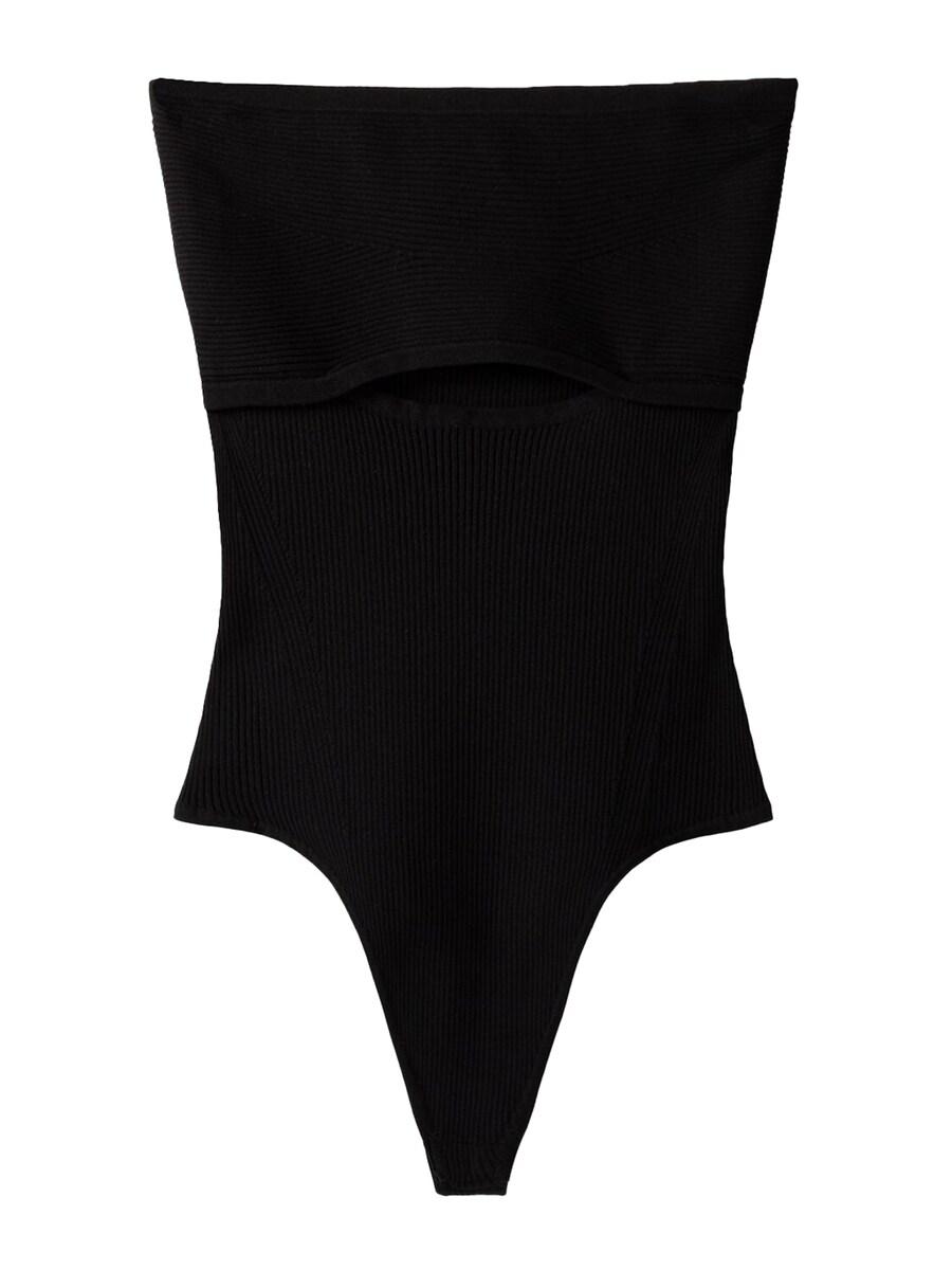 Рубашка-боди Bershka, черный
Рубашка-боди Bershka, черный