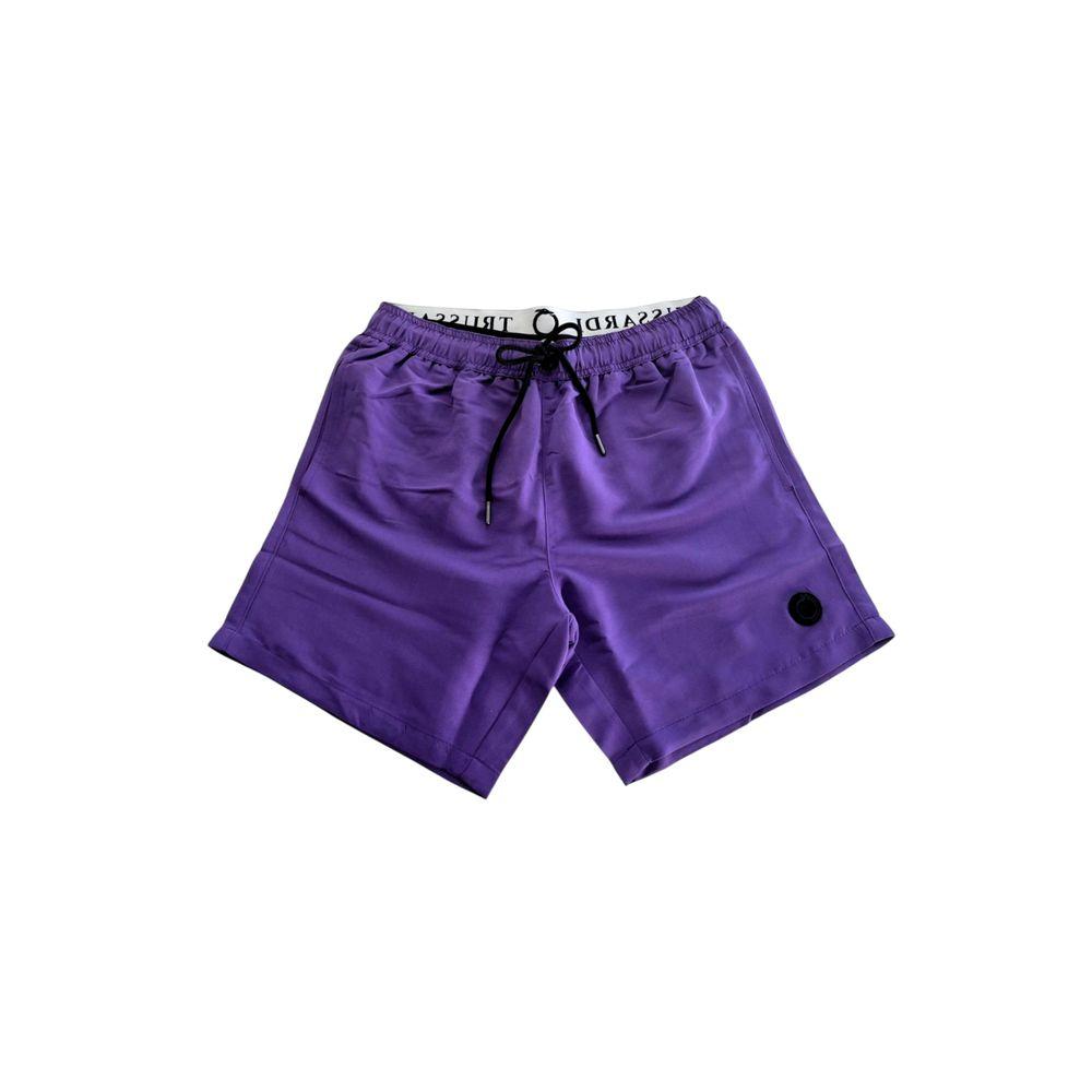 Фиолетовые полиэстер мужские шорты для плавания Trussardi Beachwear, Purple
Фиолетовые полиэстер мужские шорты для плавания Trussardi Beachwear, Purple