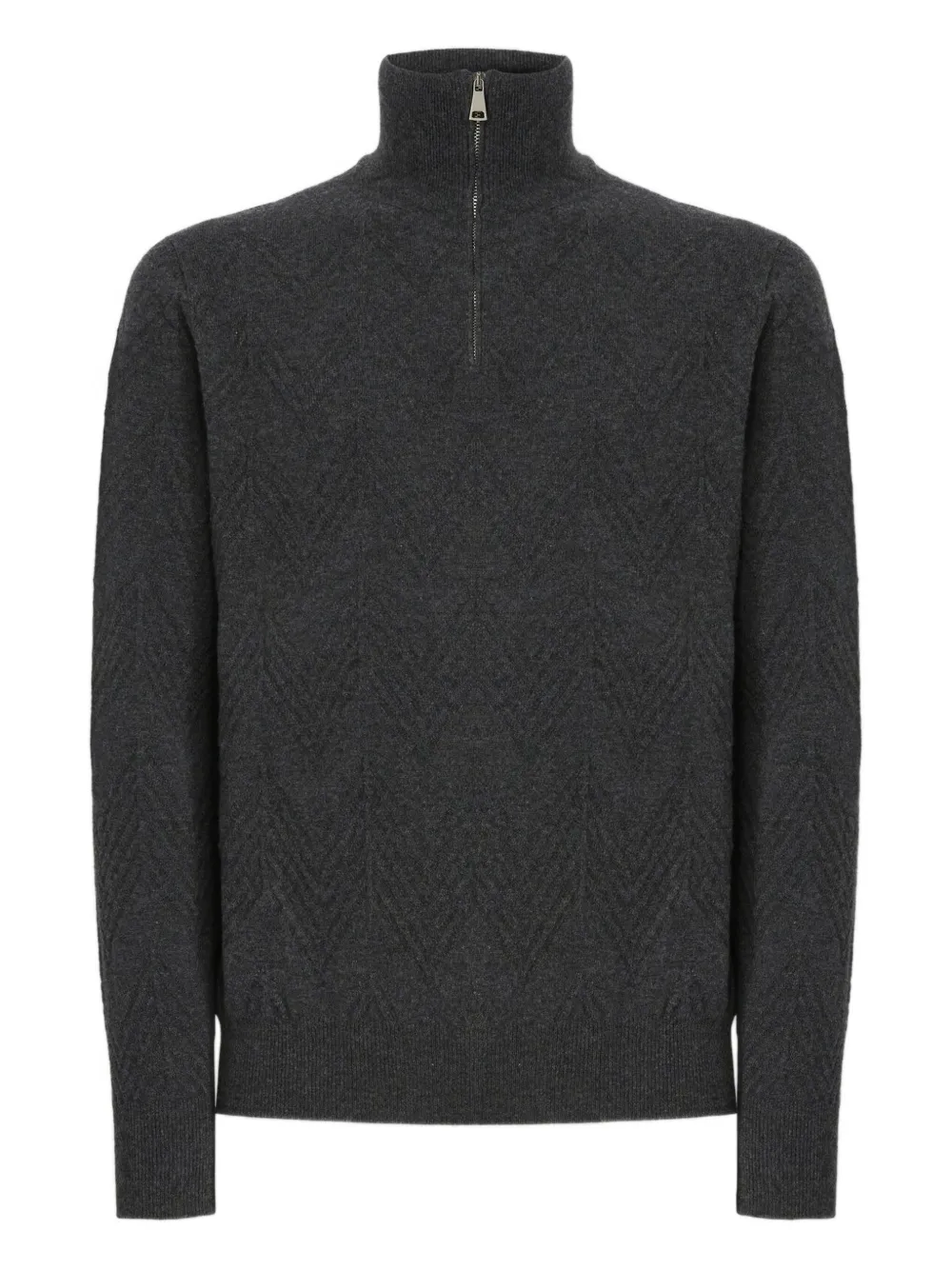 Свитер с узором «елочка» и полумолнией Missoni, серый
Свитер с узором «елочка» и полумолнией Missoni, серый