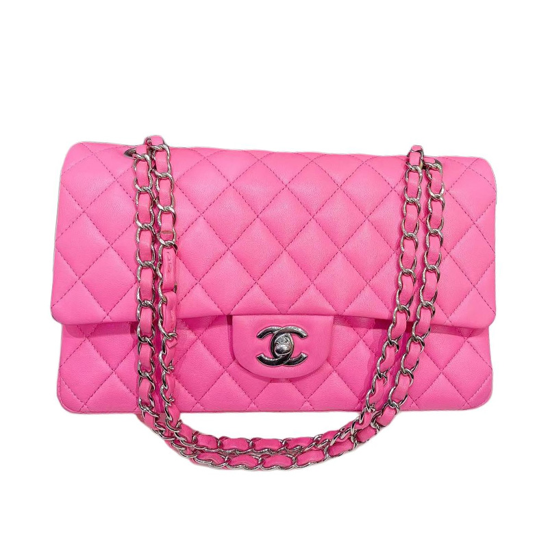 CHANEL Классический клатч на одно плечо из зимней ягнячьей кожи среднего размера для женщин ярко-розовый
CHANEL Классический клатч на одно плечо из зимней ягнячьей кожи среднего размера для женщин ярко-розовый