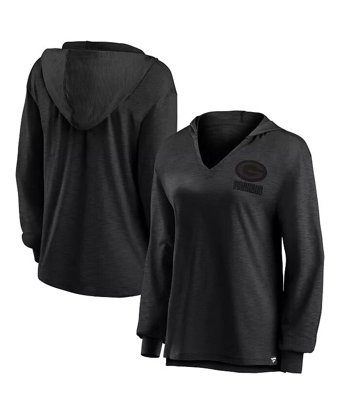 Женская футболка Green Bay Packers Blackout Slub Hoodie с V-образным вырезом и длинным рукавом Fanatics
Женская футболка Green Bay Packers Blackout Slub Hoodie с V-образным вырезом и длинным рукавом Fanatics