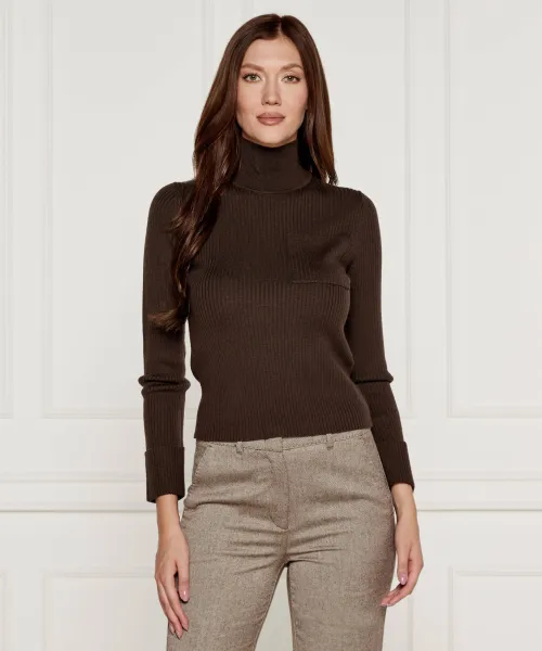 Шерстяной свитер Slim fit Marella Sport, коричневый
Шерстяной свитер Slim fit Marella Sport, коричневый