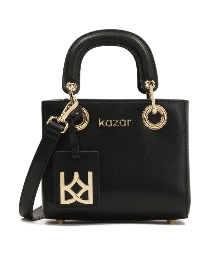 Маленькая кожаная сумка с подвижными ручками. Kazar, черный
Маленькая кожаная сумка с подвижными ручками. Kazar, черный