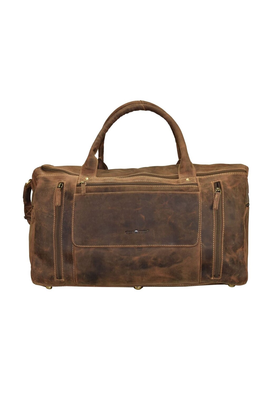 Винтажная кожаная дорожная сумка 54 см Green Burry, коричневый
Винтажная кожаная дорожная сумка 54 см Green Burry, коричневый