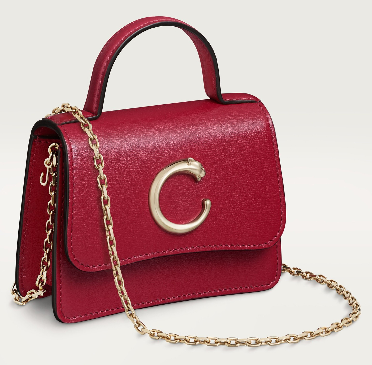 Сумка Cartier Micro Panthère C, вишнево-красный
Сумка Cartier Micro Panthère C, вишнево-красный