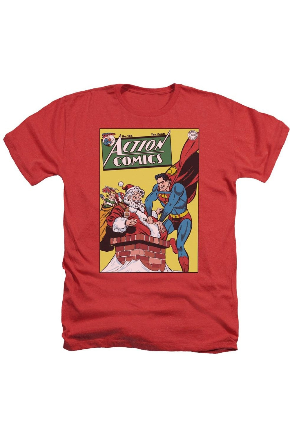 DC Comics Cover No. 105 Футболка Heather для взрослых Gildan, красный
DC Comics Cover No. 105 Футболка Heather для взрослых Gildan, красный