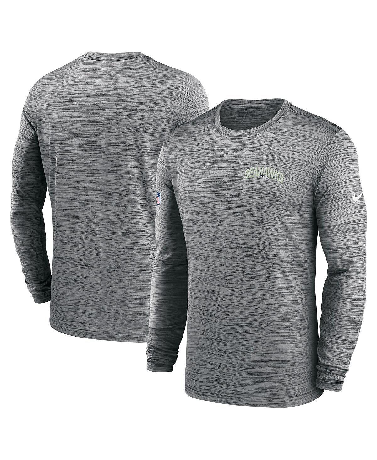 Мужская серая футболка с длинным рукавом seattle seahawks velocity athletic stack performance Nike, серый
Мужская серая футболка с длинным рукавом seattle seahawks velocity athletic stack performance Nike, серый