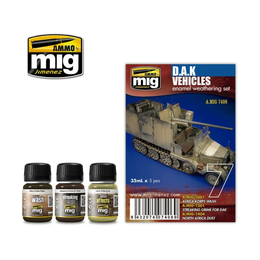 Д.А.К. Набор транспортных средств, Weathering Products
Д.А.К. Набор транспортных средств, Weathering Products