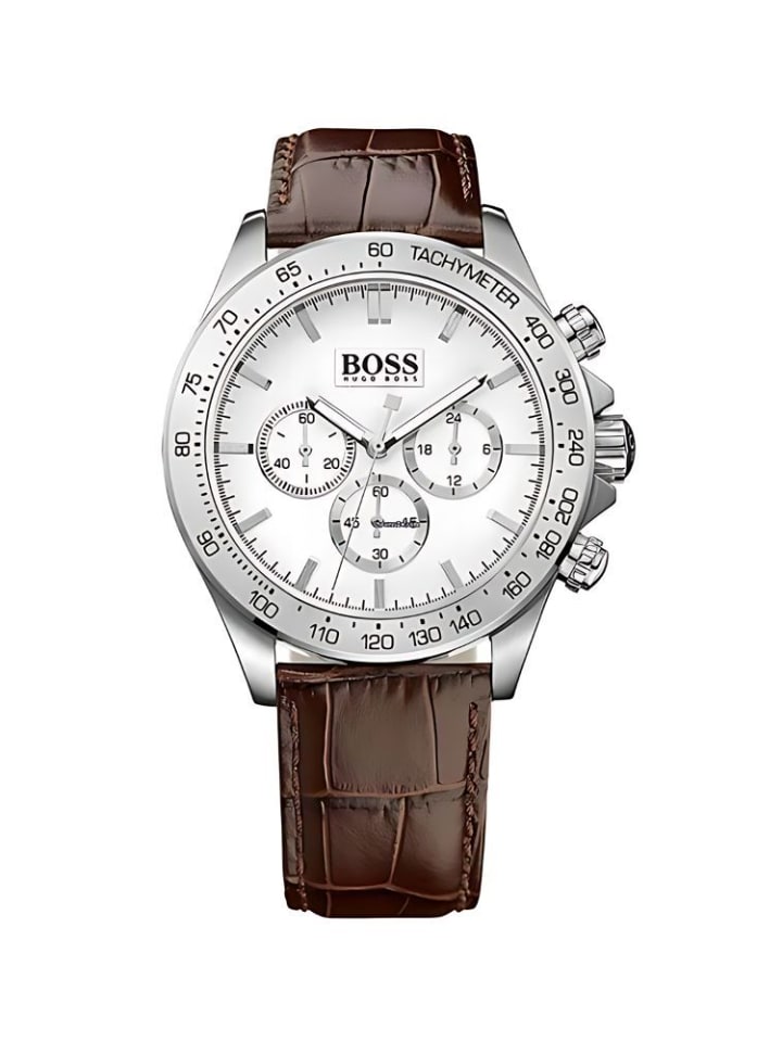 Наручные часы модели HB1513175 с кожаным ремешком Hugo Boss
Наручные часы модели HB1513175 с кожаным ремешком Hugo Boss