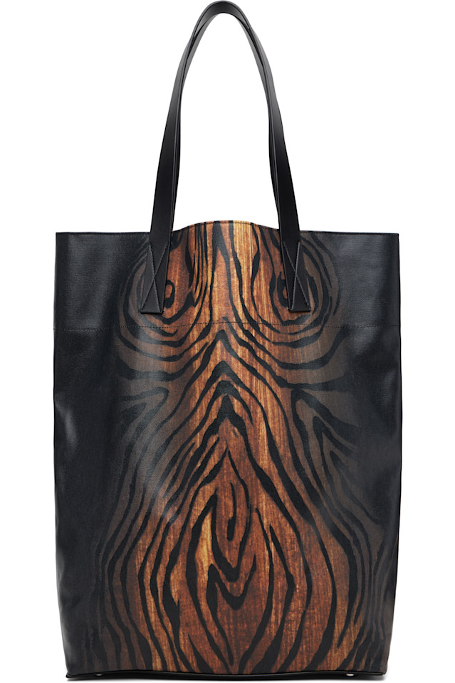 Jean Paul Gaultier Черная и коричневая холщовая сумка с принтом под дерево
Jean Paul Gaultier Черная и коричневая холщовая сумка с принтом под дерево