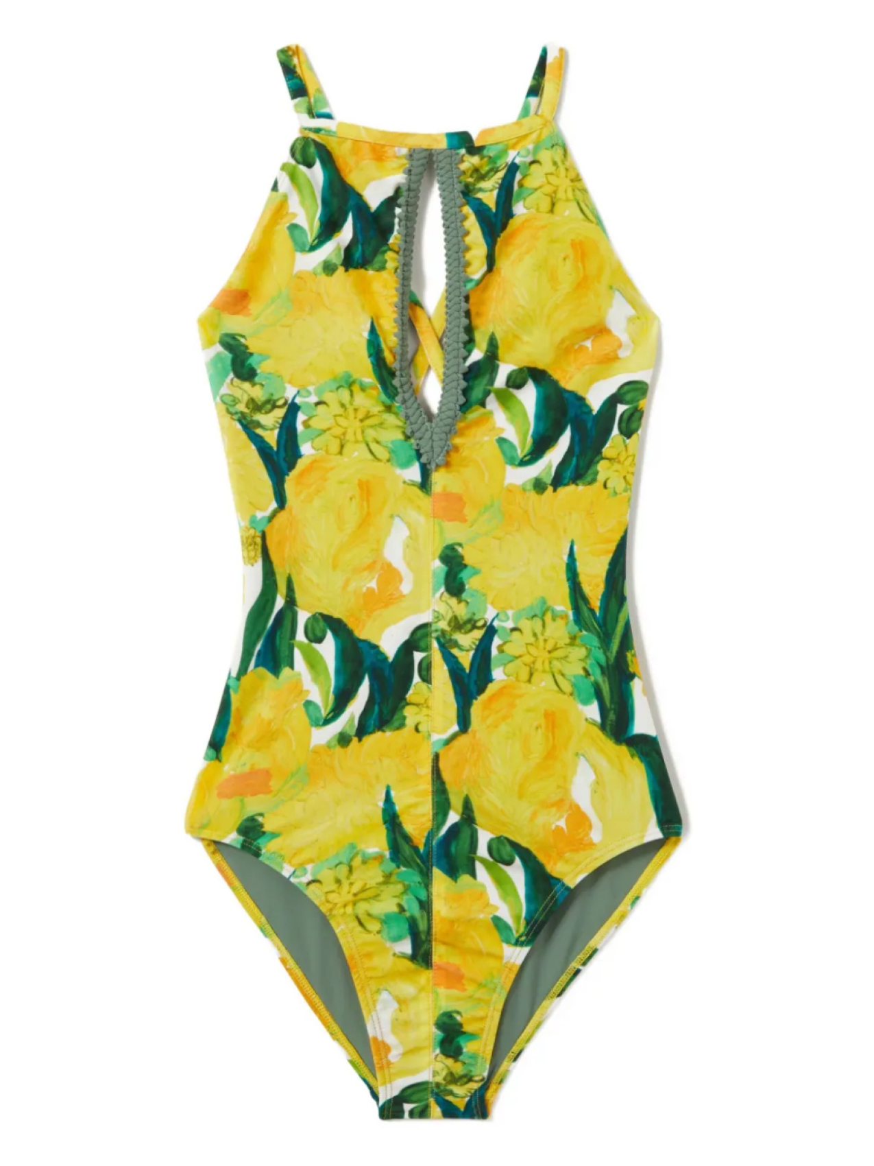 La DoubleJ купальник с вырезом халтер и цветочным принтом, желтый
La DoubleJ купальник с вырезом халтер и цветочным принтом, желтый