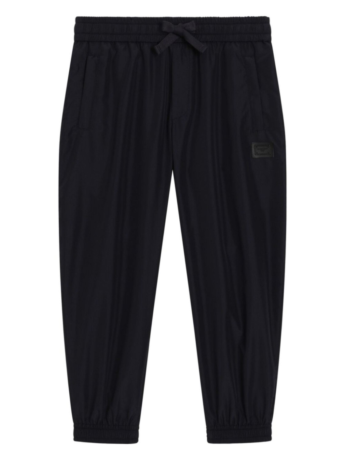 Dolce & Gabbana Kids брюки с нашивкой-логотипом, синий 
Dolce & Gabbana Kids брюки с нашивкой-логотипом, синий