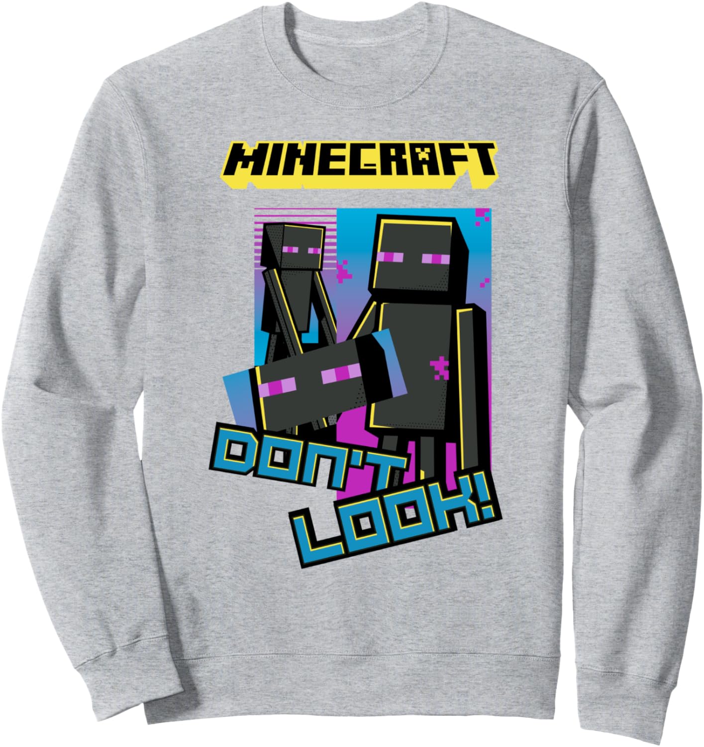 Толстовка с постером Эндермен из Minecraft, не смотри!, серая (серый меланж), размер S
Толстовка с постером Эндермен из Minecraft, не смотри!, серая (серый меланж), размер S