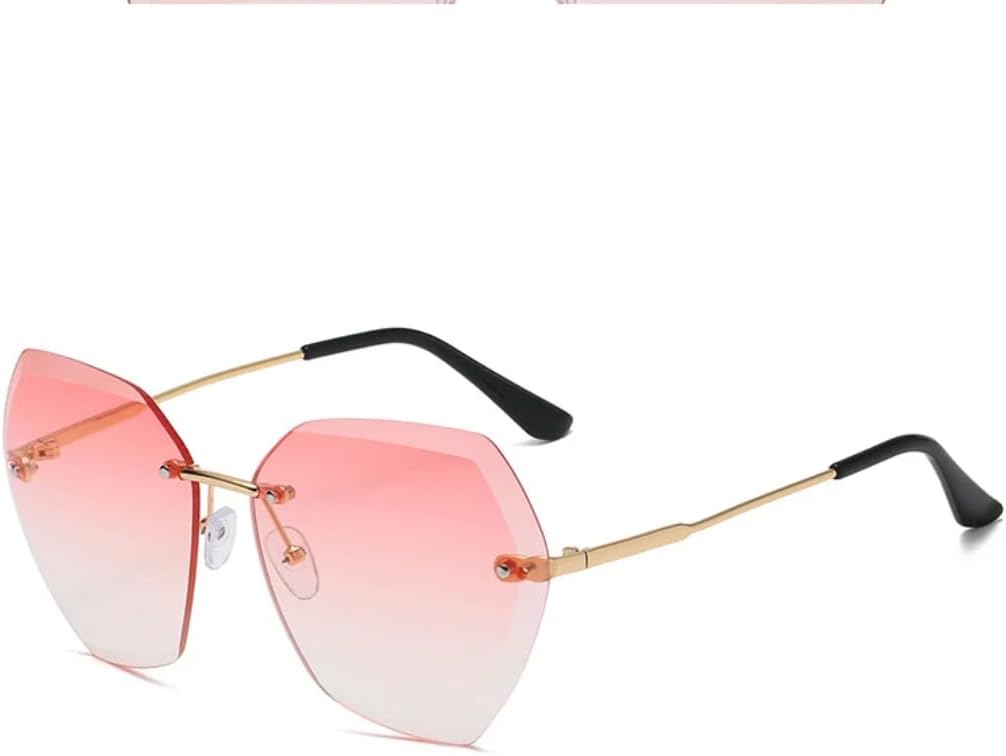 Роскошные женские солнцезащитные очки без оправы неправильной формы, модные мужские очки для активного отдыха, путешествий, вечеринок, защита от УФ-излучения UV400 TVTBBVV, Gold Gradient Pink
Роскошные женские солнцезащитные очки без оправы неправильной формы, модные мужские очки для активного отдыха, путешествий, вечеринок, защита от УФ-излучения UV400 TVTBBVV, Gold Gradient Pink