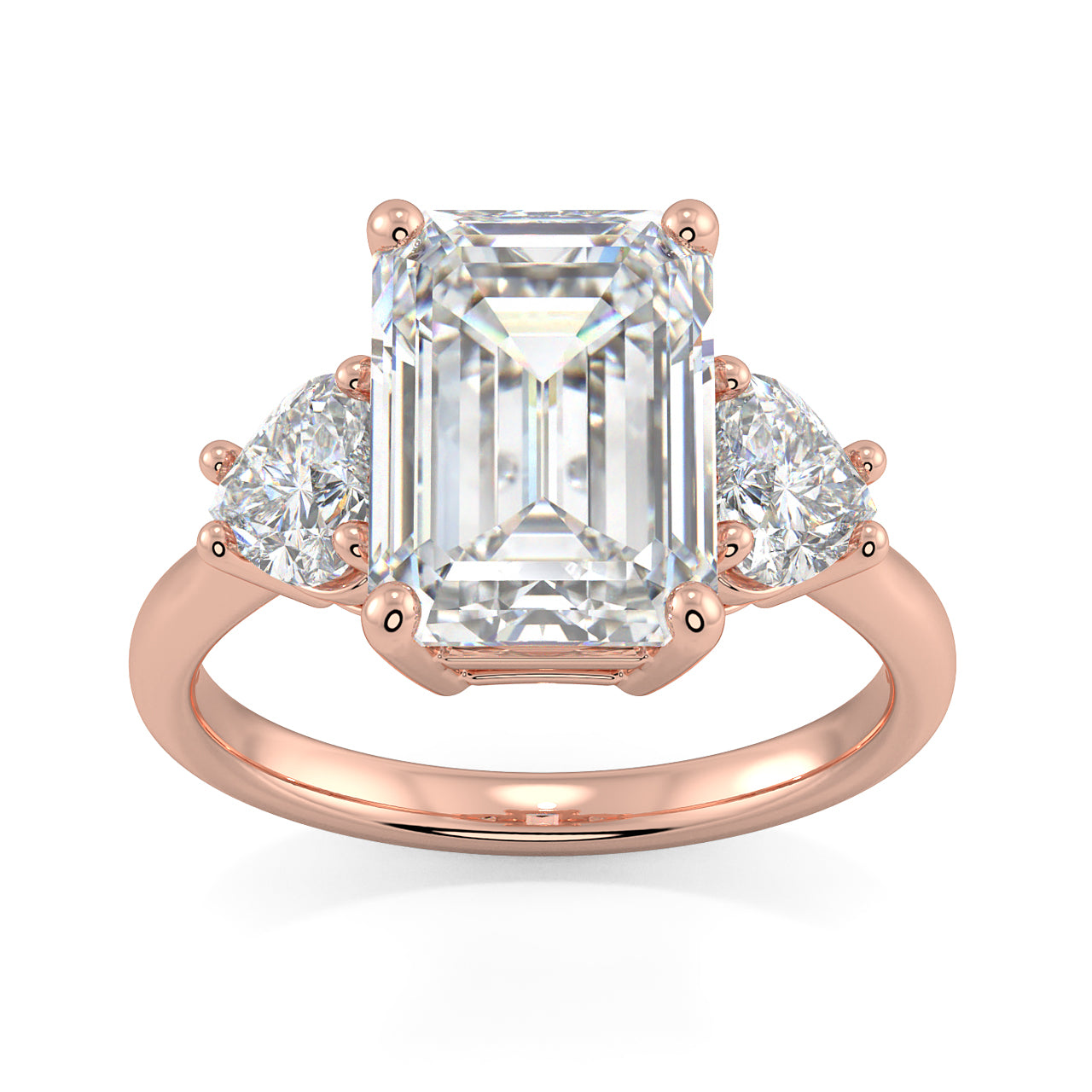 Кольцо с сертифицированным изумрудом 4 1/2 карата и тремя бриллиантами в форме сердца из 14-каратного золота, выращенного в лаборатории Pompeii3, 14K Yellow Gold
Кольцо с сертифицированным изумрудом 4 1/2 карата и тремя бриллиантами в форме сердца из 14-каратного золота, выращенного в лаборатории Pompeii3, 14K Yellow Gold