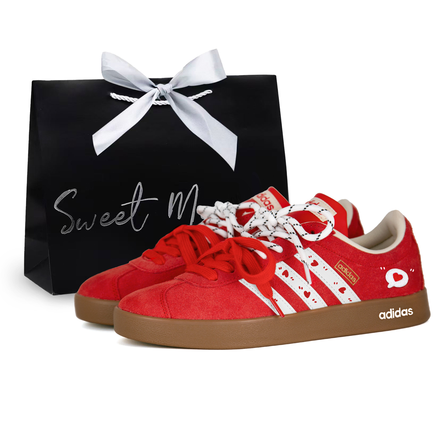 Vl Court Classic Heartbeat Signal, Love Comes First устойчивые к истиранию низкие кроссовки для скейтбординга Unisex Adidas, красный
Vl Court Classic Heartbeat Signal, Love Comes First устойчивые к истиранию низкие кроссовки для скейтбординга Unisex Adidas, красный