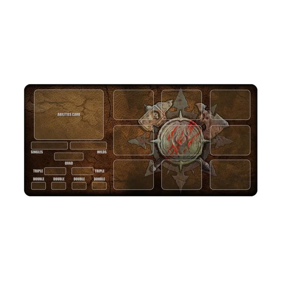 21 х 10 дюймов — доска игрока, WarCry Playmats (Lukas Schmidt)
21 х 10 дюймов — доска игрока, WarCry Playmats (Lukas Schmidt)