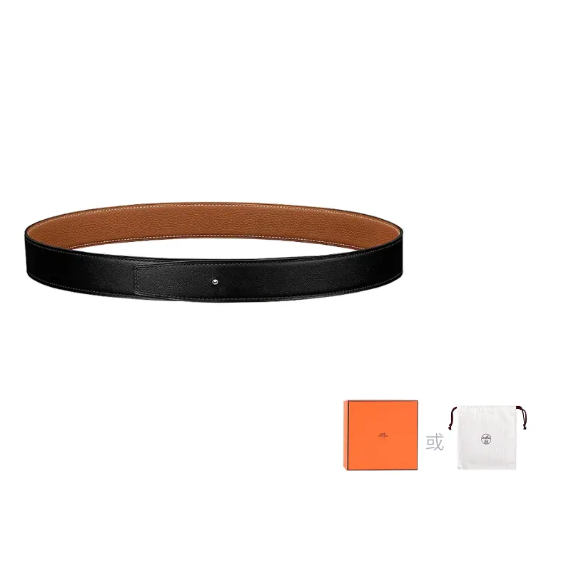 HERMES Мужской ремень из телячьей кожи Того, Black/Brown
HERMES Мужской ремень из телячьей кожи Того, Black/Brown