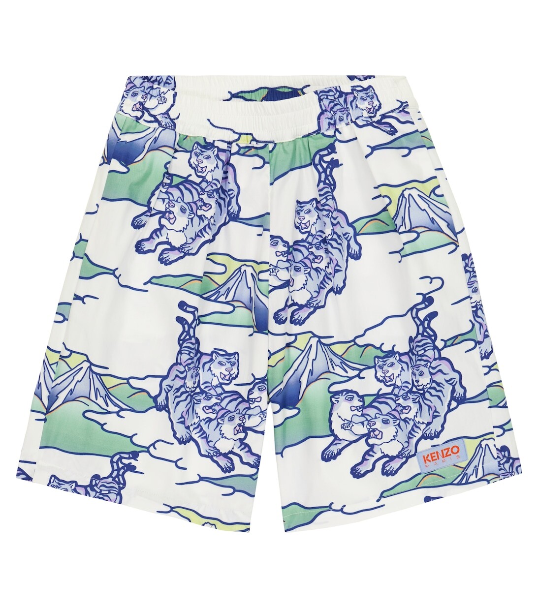 Хлопковые шорты-бермуды с логотипом Kenzo, синий
Хлопковые шорты-бермуды с логотипом Kenzo, синий