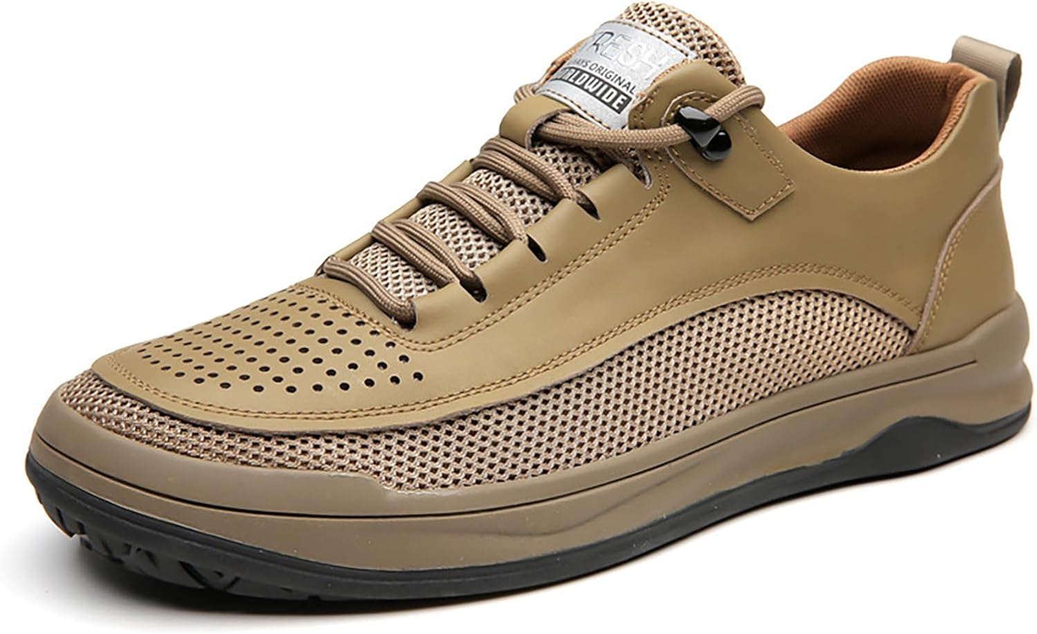 Мужские кожаные кроссовки SIYAKE с вырезами, повседневные, модные, на шнуровке, дышащие, деловые оксфорды, удобные, с нескользящей мягкой подошвой, для бега, тенниса и ходьбы, хаки
Мужские кожаные кроссовки SIYAKE с вырезами, повседневные, модные, на шнуровке, дышащие, деловые оксфорды, удобные, с нескользящей мягкой подошвой, для бега, тенниса и ходьбы, хаки