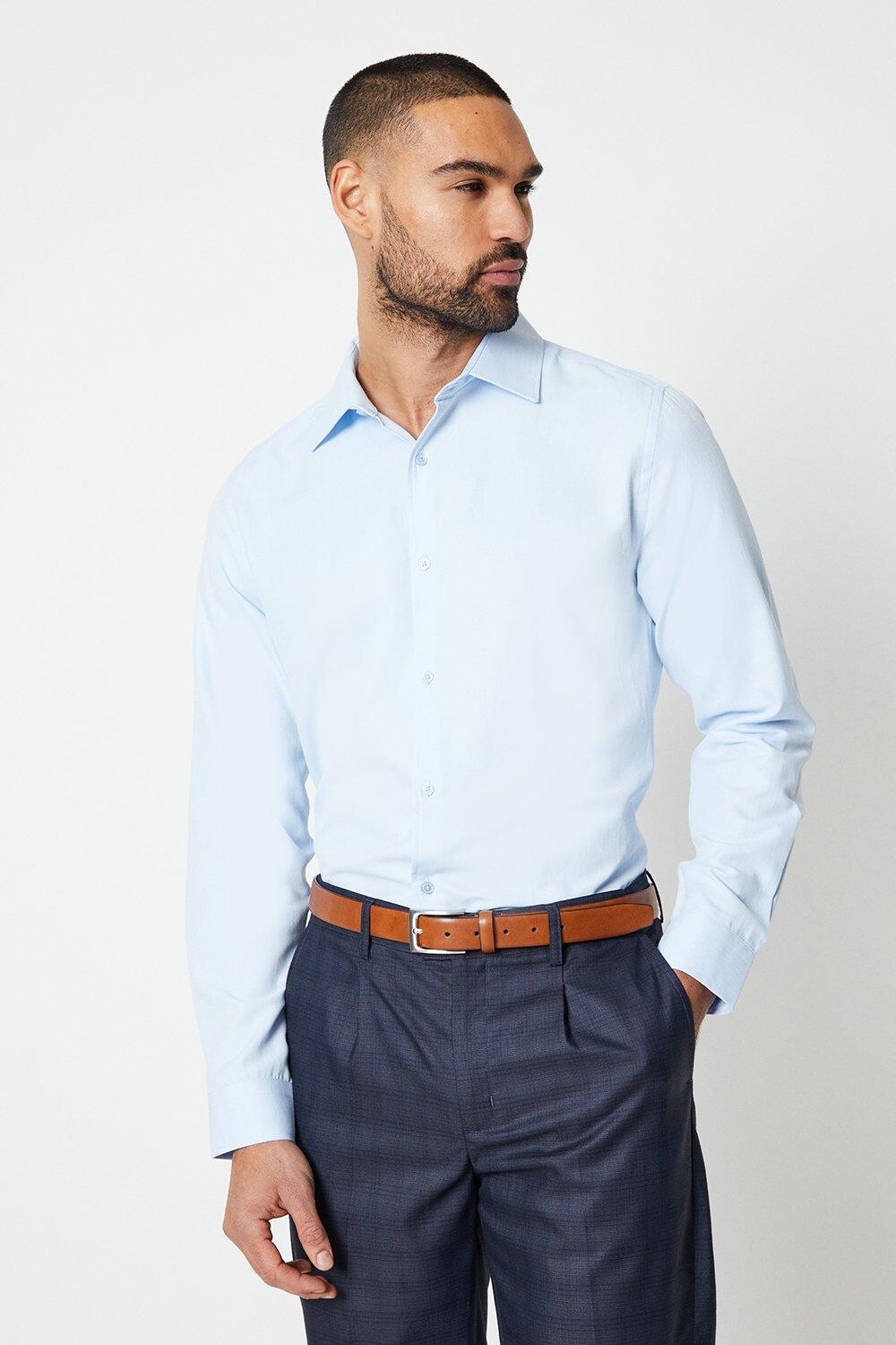 Рубашка приталенного кроя с узором «елочка» Burton, синий
Рубашка приталенного кроя с узором «елочка» Burton, синий