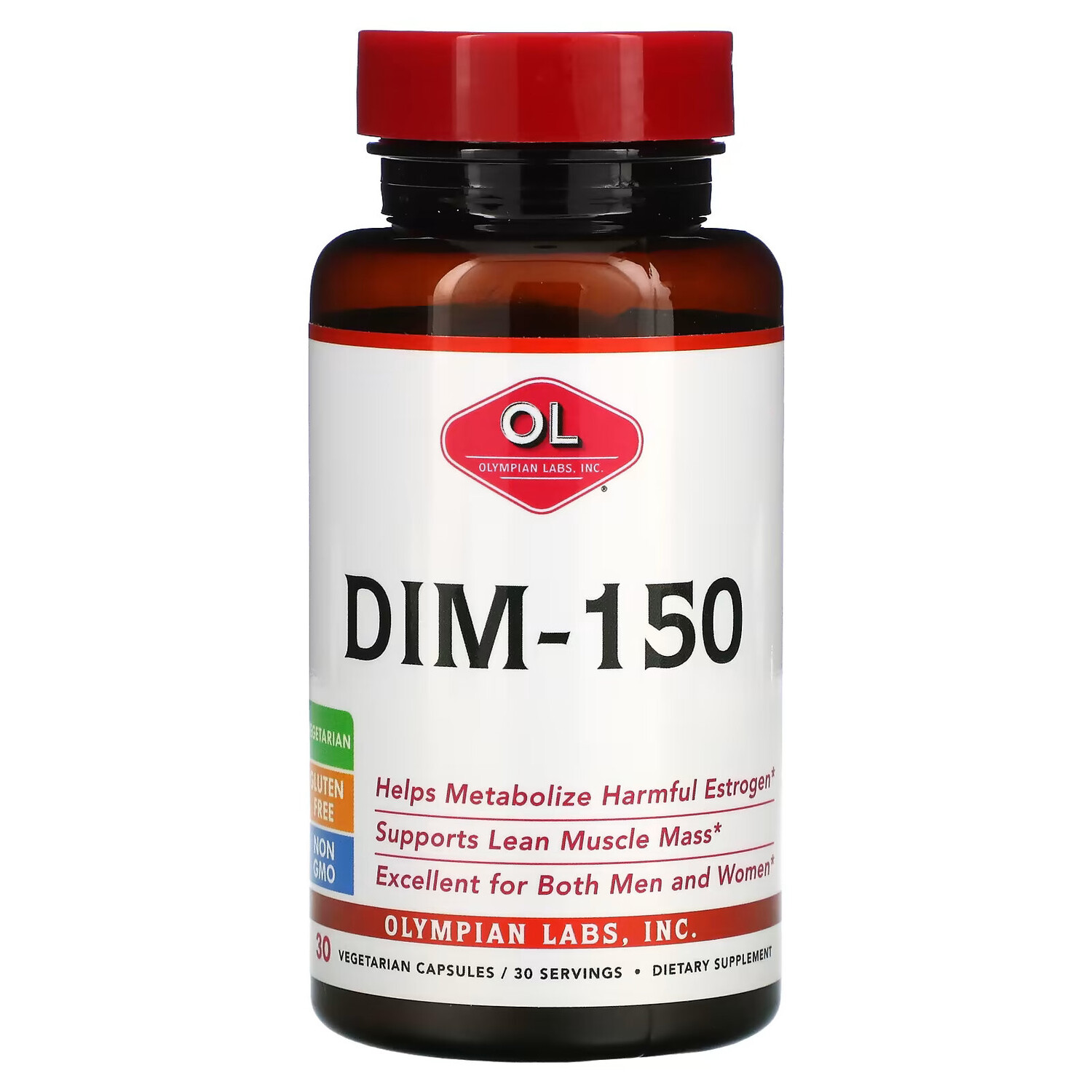 Olympian Labs, DIM-150, 30 вегетарианских капсул
Olympian Labs, DIM-150, 30 вегетарианских капсул