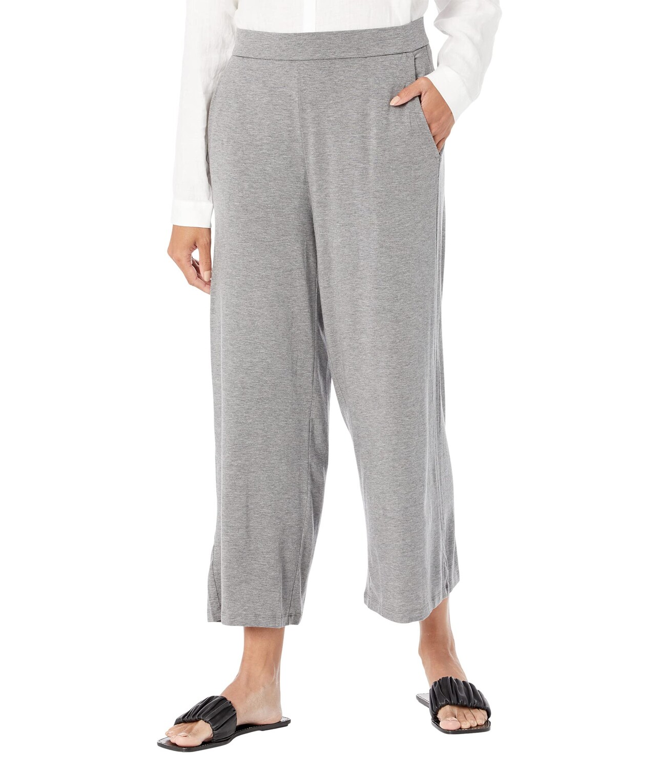 Брюки Eileen Fisher, Wide Leg Cropped Pants in Melange Tencel Jersey, Серый, Брюки Eileen Fisher, Wide Leg Cropped Pants in Melange Tencel Jersey
Брюки Eileen Fisher, Wide Leg Cropped Pants in Melange Tencel Jersey, Серый, Брюки Eileen Fisher, Wide Leg Cropped Pants in Melange Tencel Jersey