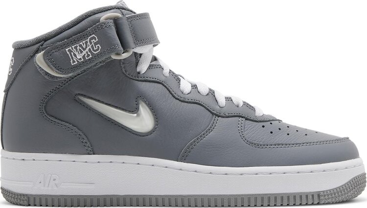 Кроссовки Nike Air Force 1 Mid Jewel QS 'NYC - Cool Grey', серый
Кроссовки Nike Air Force 1 Mid Jewel QS 'NYC - Cool Grey', серый