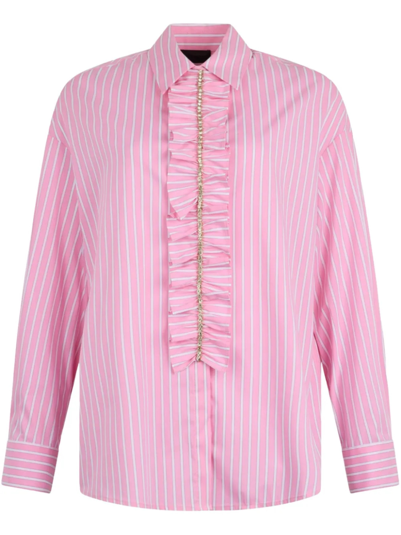 LIU JO полосатая рубашка с рюшами, розовый
LIU JO полосатая рубашка с рюшами, розовый