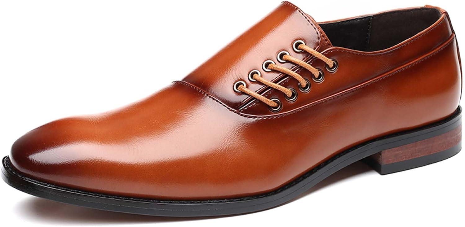 Классические оксфорды для мужчин, модные шнурованные туфли для бизнеса, офиса, официальной формы, конференций, свадеб, банкетов, костюмные кожаные туфли Generic, коричневый
Классические оксфорды для мужчин, модные шнурованные туфли для бизнеса, офиса, официальной формы, конференций, свадеб, банкетов, костюмные кожаные туфли Generic, коричневый