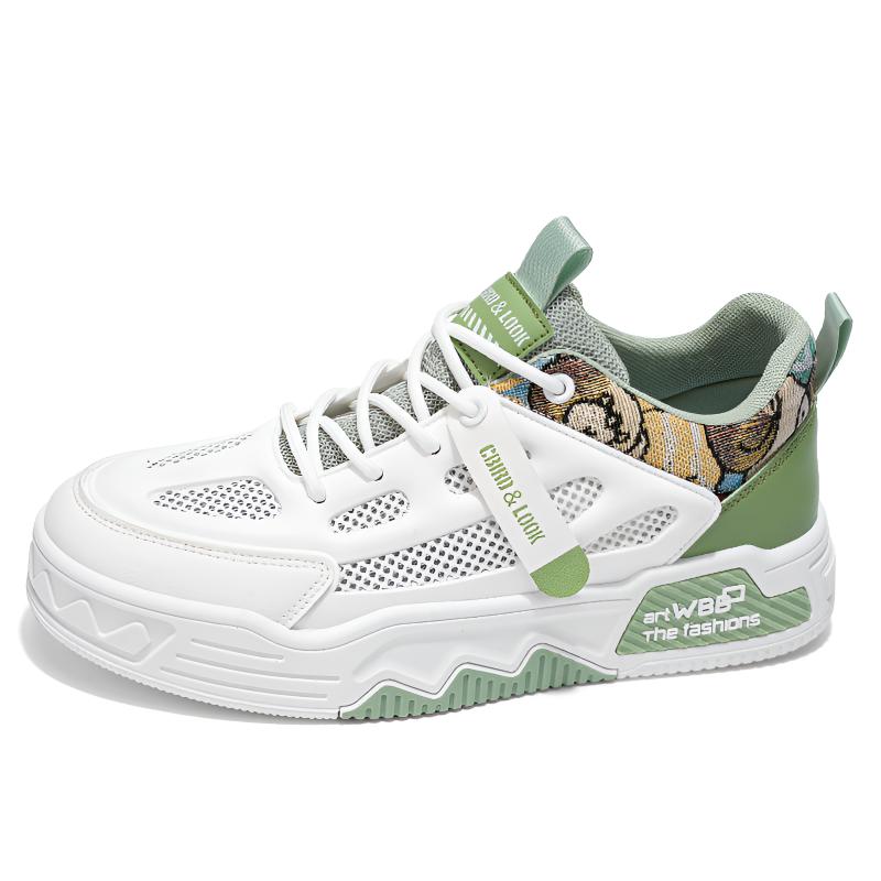 SHOUBA Низкие скейтерские кроссовки мужские бело-зеленые, цвет White Green
SHOUBA Низкие скейтерские кроссовки мужские бело-зеленые, цвет White Green