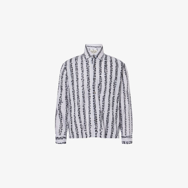 Рубашка Research Kartik с нашивными карманами, серый / белый
Рубашка Research Kartik с нашивными карманами, серый / белый