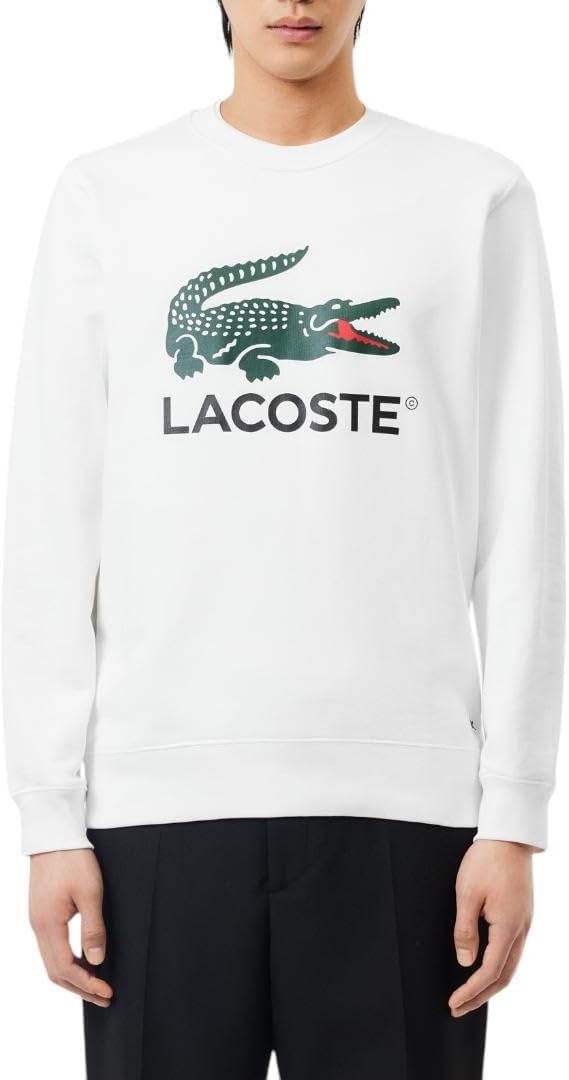 Мужская флисовая толстовка с круглым вырезом Lacoste, White
Мужская флисовая толстовка с круглым вырезом Lacoste, White