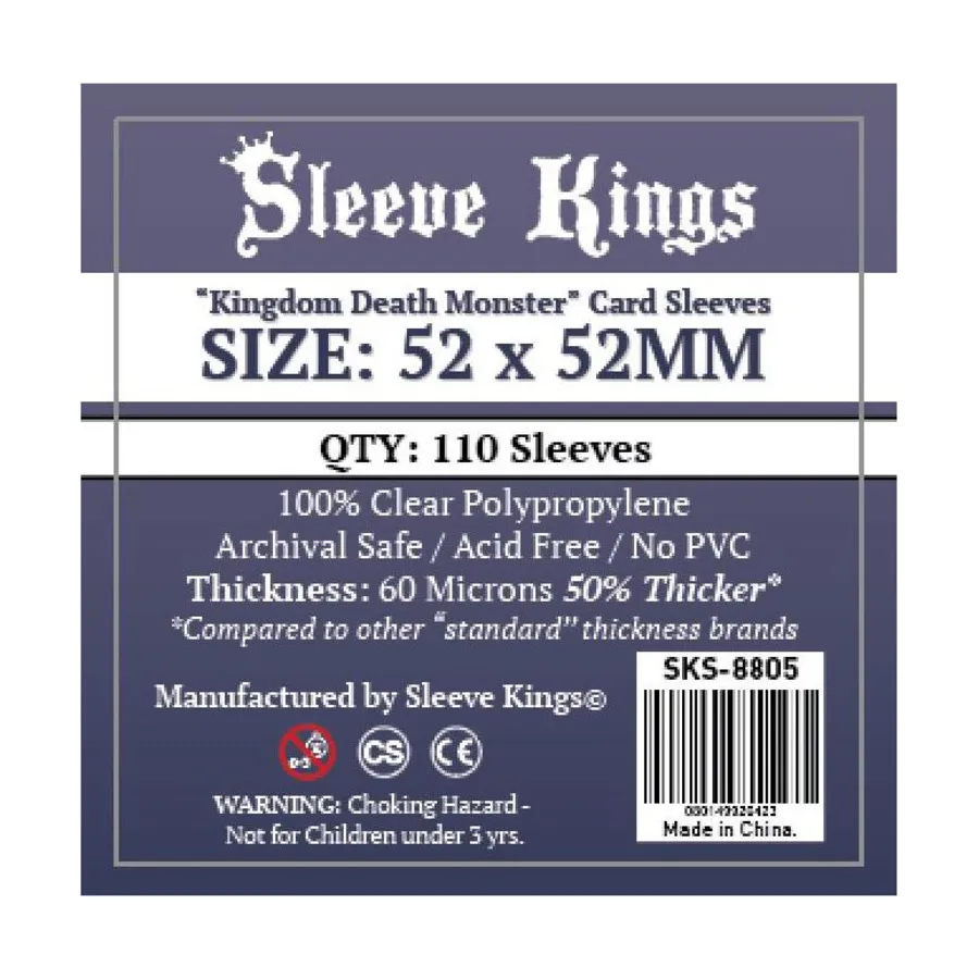 52x52 мм — обложки для карт «Королевство монстров смерти» (110), Card Sleeves (Sleeve Kings)
52x52 мм — обложки для карт «Королевство монстров смерти» (110), Card Sleeves (Sleeve Kings)