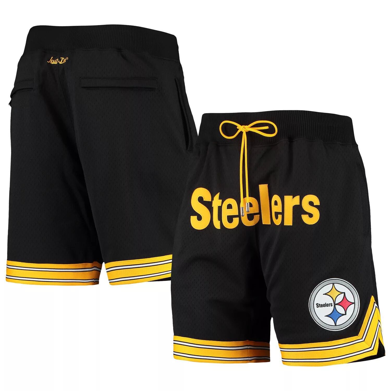 Мужские черные шорты Mitchell & Ness Pittsburgh Steelers Just Don Gold Rush
Мужские черные шорты Mitchell & Ness Pittsburgh Steelers Just Don Gold Rush