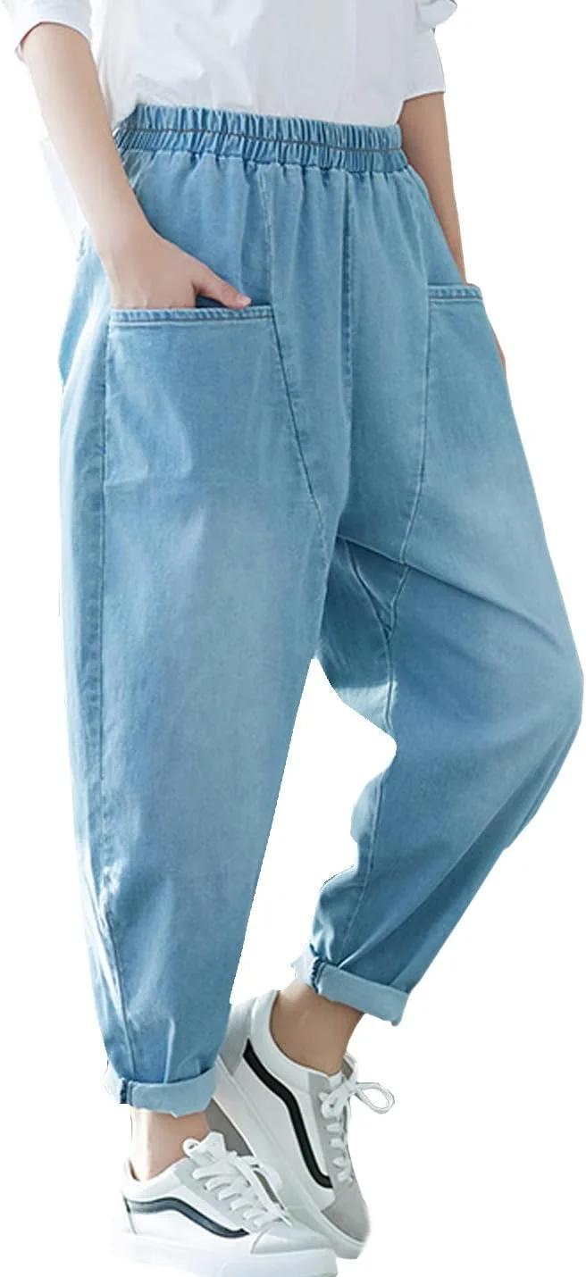 Flygo женские повседневные джинсы-кюлоты с эластичным поясом
Flygo женские повседневные джинсы-кюлоты с эластичным поясом