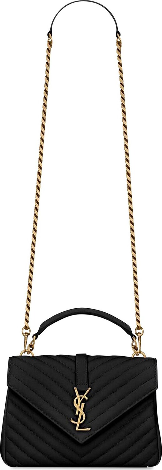 Сумка через плечо Saint Laurent Medium College 'Black', черный 
Сумка через плечо Saint Laurent Medium College 'Black', черный